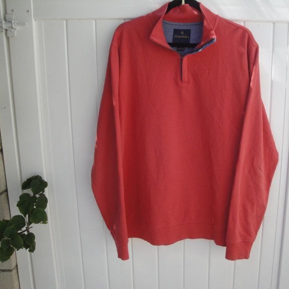 Brooks Brothers Preppy Kencore Style Pull-Over with short zipper Top Large - Picture 1 of 2
